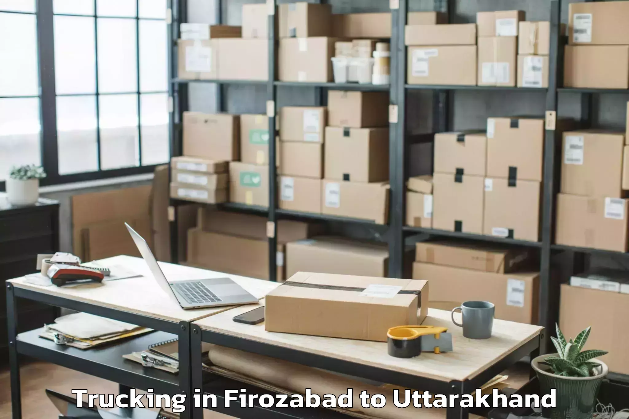 Professional Firozabad to Berinag Trucking